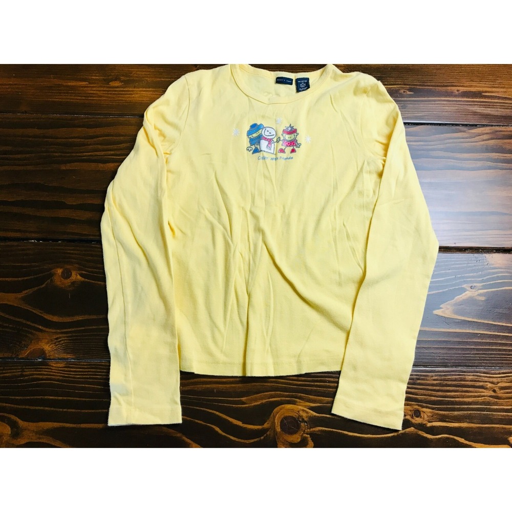 Baileys Point Shirt, Women's Medium, Yellow Chillin with Friends, Long Sleeve